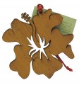 Wood Christmas Decoration Hibiscus