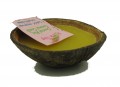 Coconut Candle Mini Half Yellow