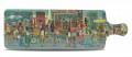 Street Scene Chopping Board Long