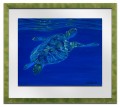Green Turtle Surfacing by Sue Trew