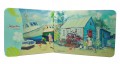  Placemats Medium Set/2 - Blue House and Fishing Boats at Weston