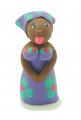 Bajan Attitude Mini dolls with scarf- purple outfit