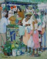 At the Plant Stall by Jill Walker