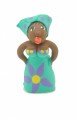 Bajan Attitude Mini dolls with scarf - turquoise outfit