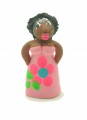 Bajan Attitude Mini dolls with hair style - pink outfit