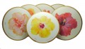 Coasters Hibiscus Set/6 Assorted