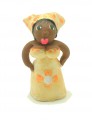 Bajan Attitude Mini dolls with scarf - gold outfit