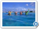 Enjoy snorkeling with friends