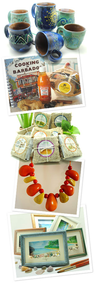 A selection of Best of Barbados products