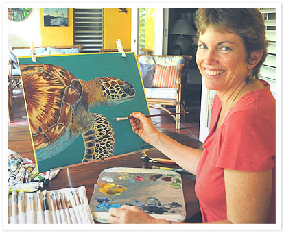 Sue Trew painting